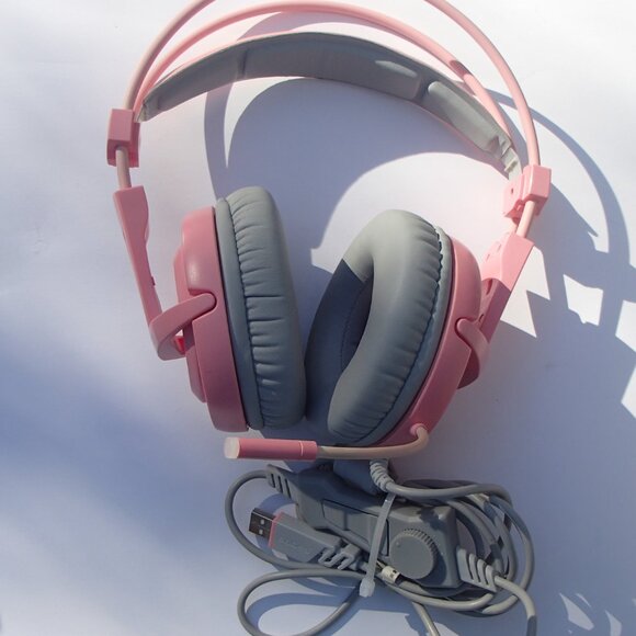 Pink Gaming Keyboard & sades Headset Combo MageGee GK710 Wired Backlight - Picture 7 of 12